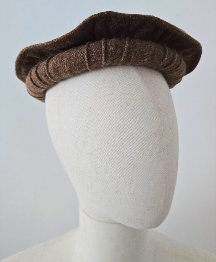 Brown Pashtun Wool Pakol Hat – Mezyan - Main Image