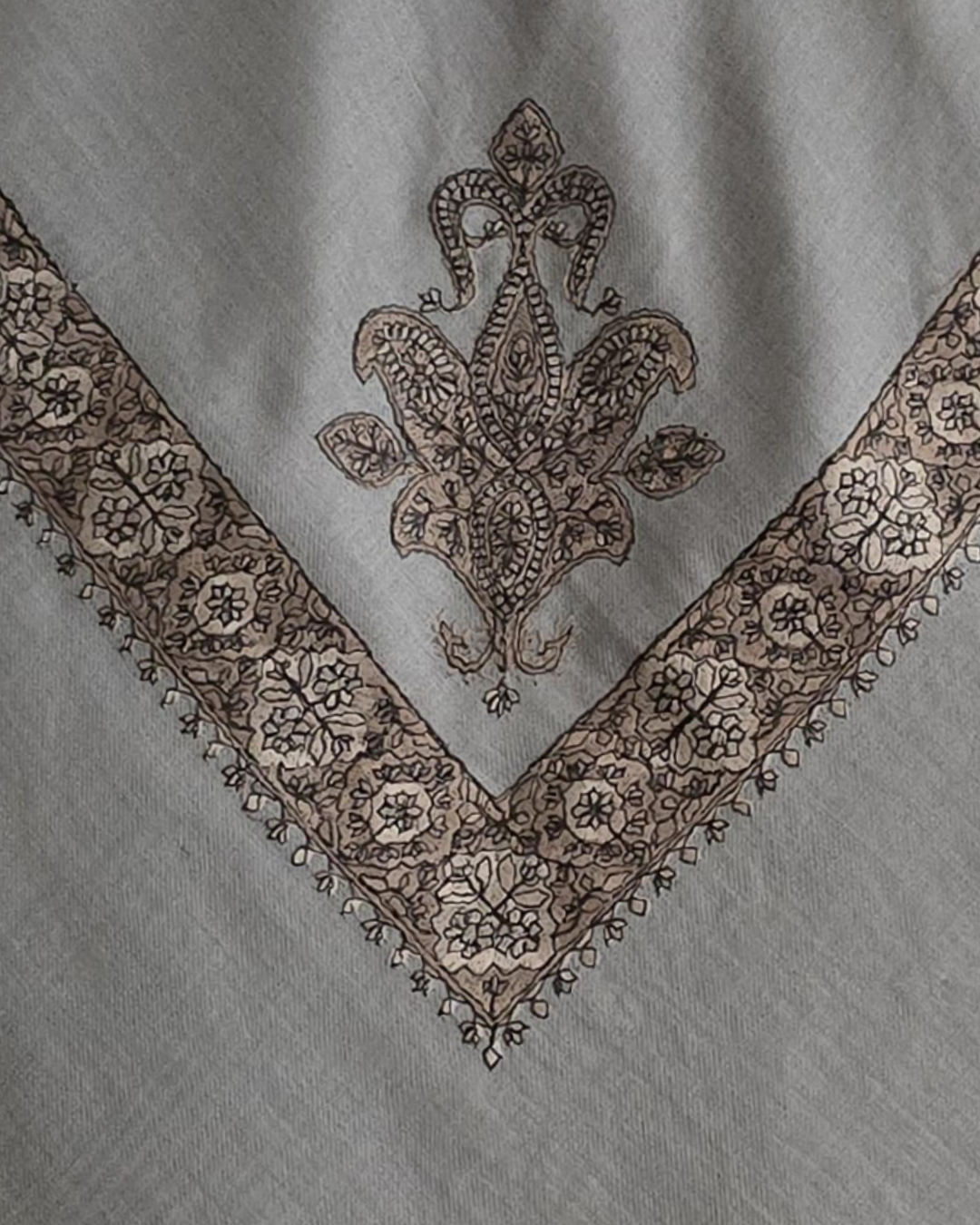 Stone Grey | Light Bronze Embroidery