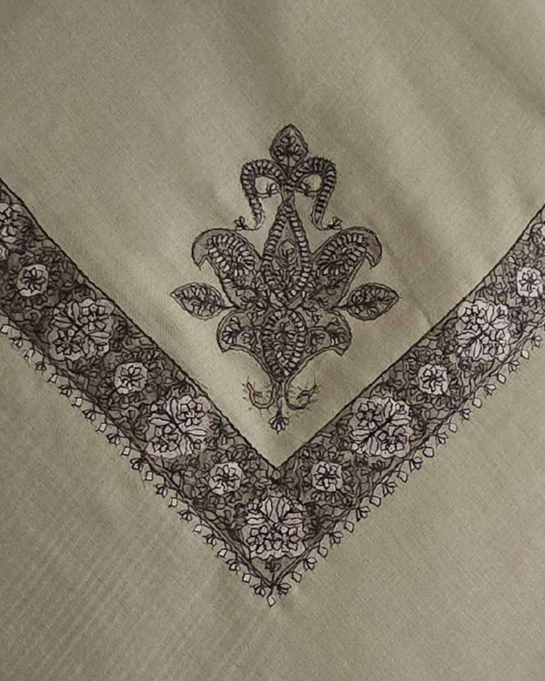 Camel | Cocoa Brown Embroidery