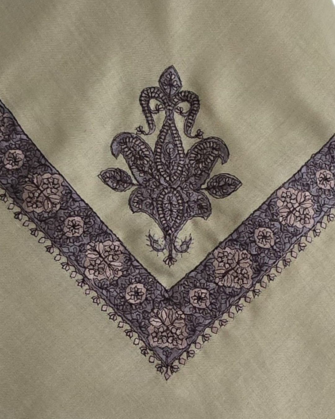 Camel | Dark Grey Embroidery