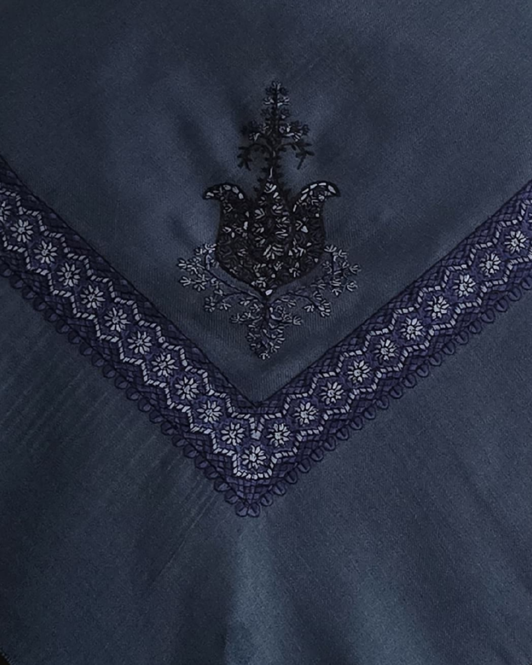 Aegean Blue | Royal Blue Embroidery