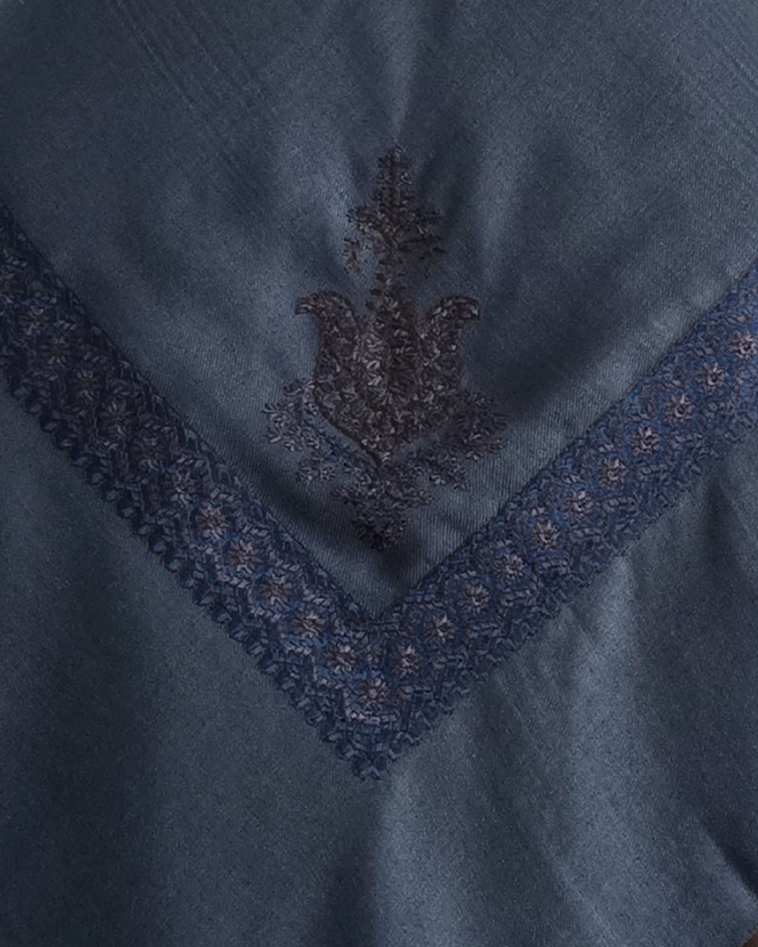 Aegean Blue | Midnight Blue Embroidery