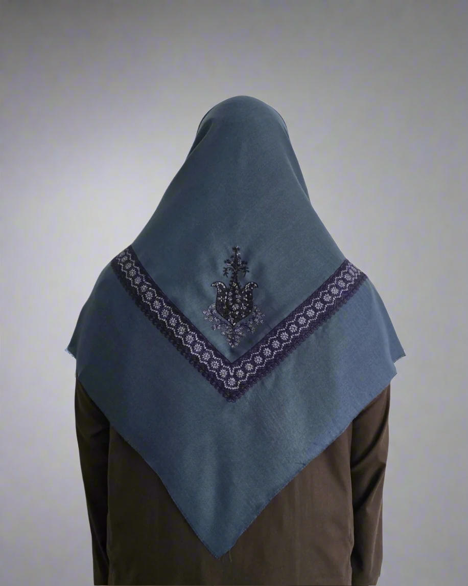 Aegean Blue | Indigo Blue Embroidery