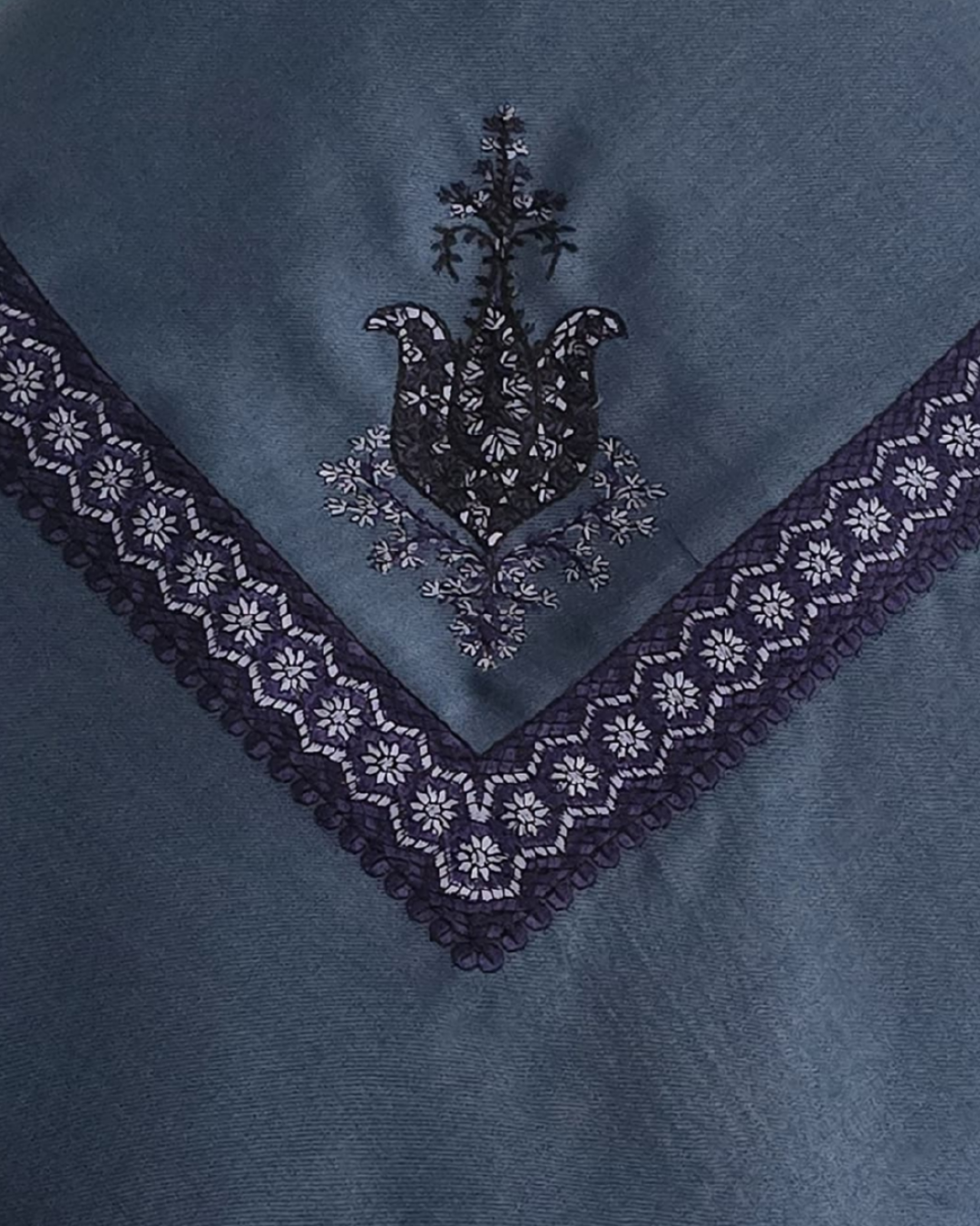 Aegean Blue | Indigo Blue Embroidery