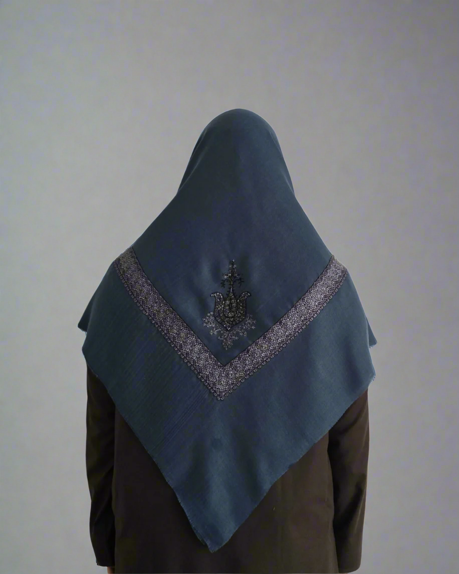 Aegean Blue | Silver Embroidery