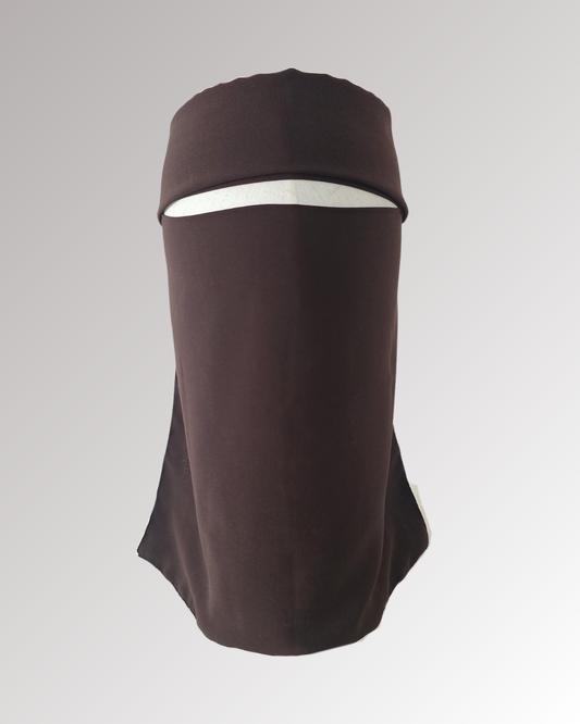 Chocolate Brown | Flap Niqab