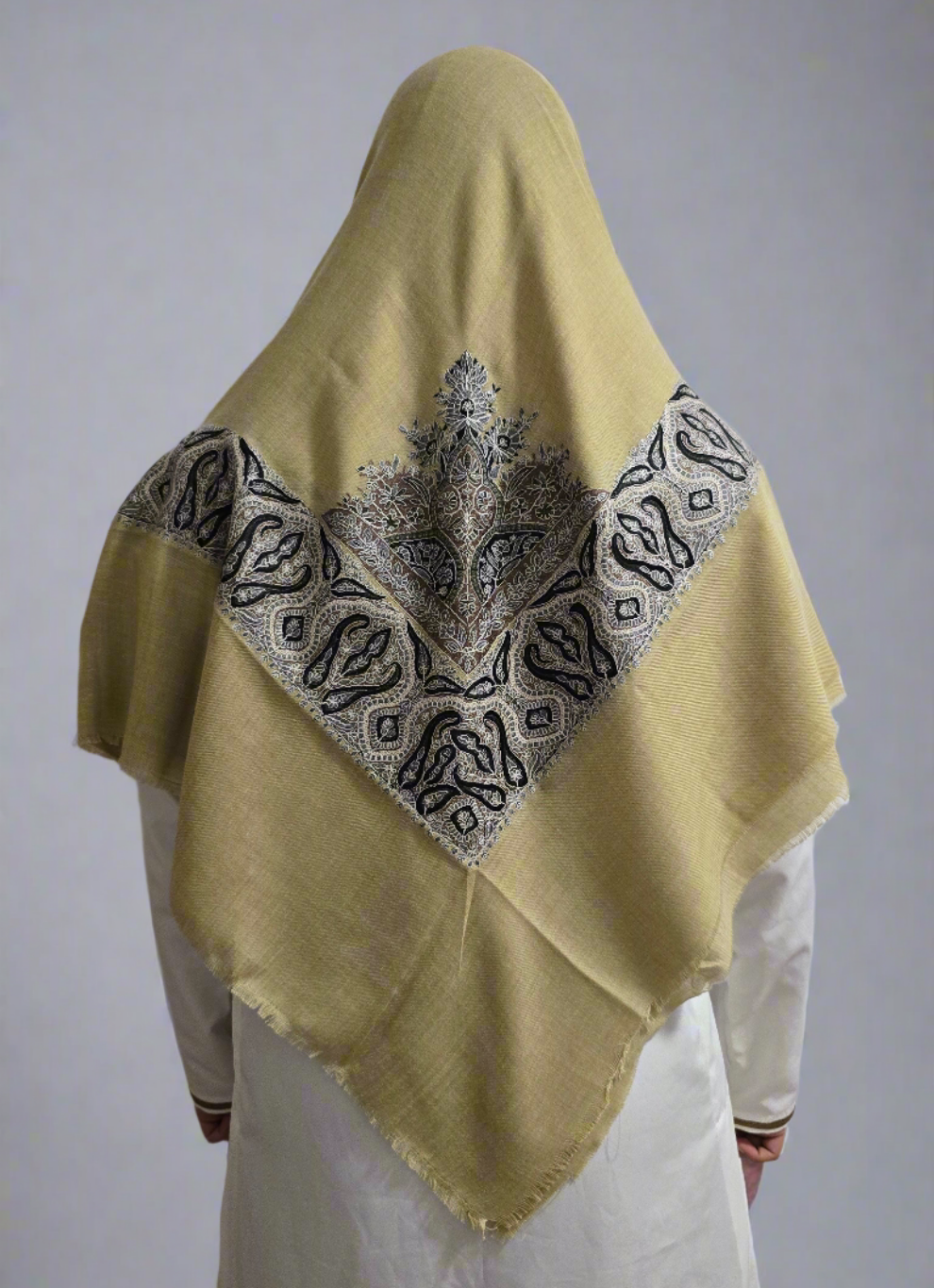 Desert Sand | Grey & Brown Embroidery