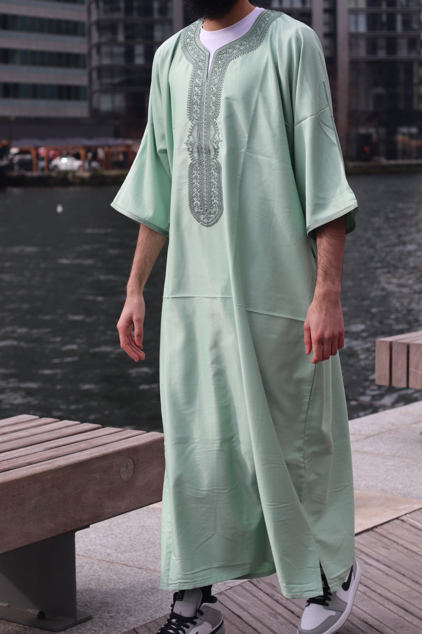 Ouazzane Green | Moroccan Thobe Gandoura