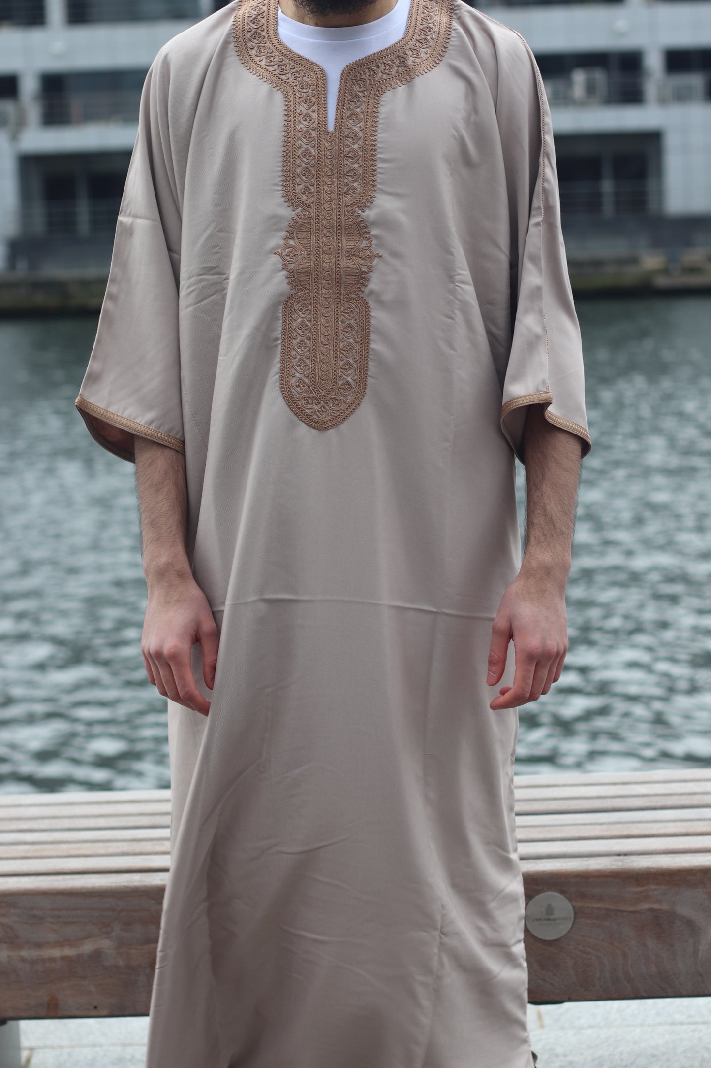 Marzouga Beige | Moroccan Thobe Gandoura