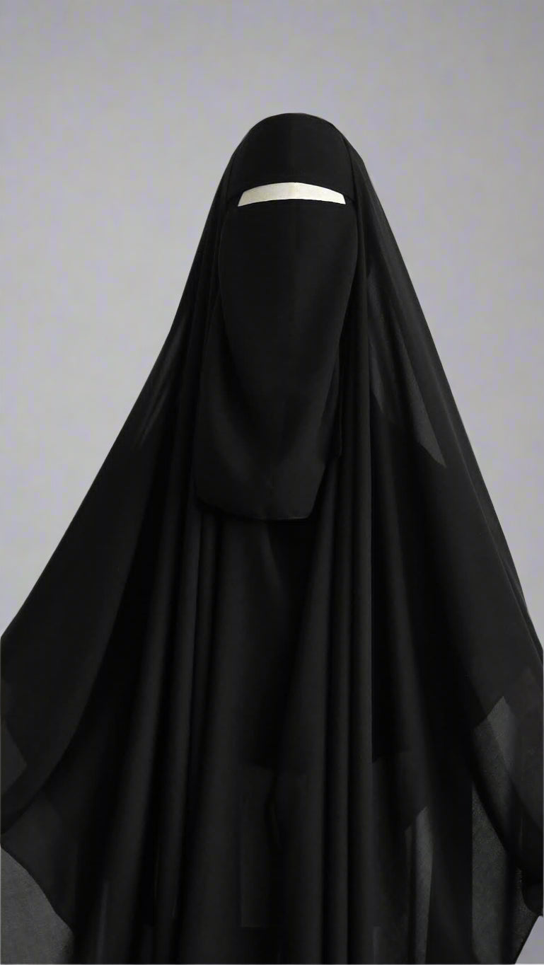 Black | Premium Niqab Set