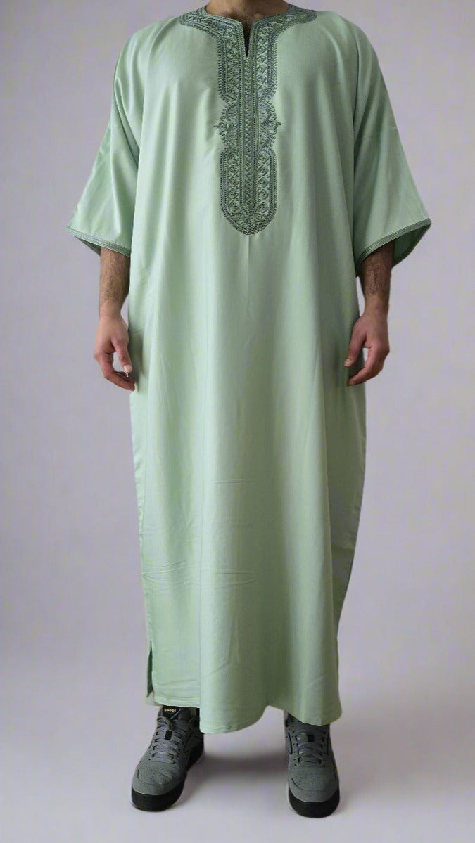 Ouazzane Green | Moroccan Thobe Gandoura