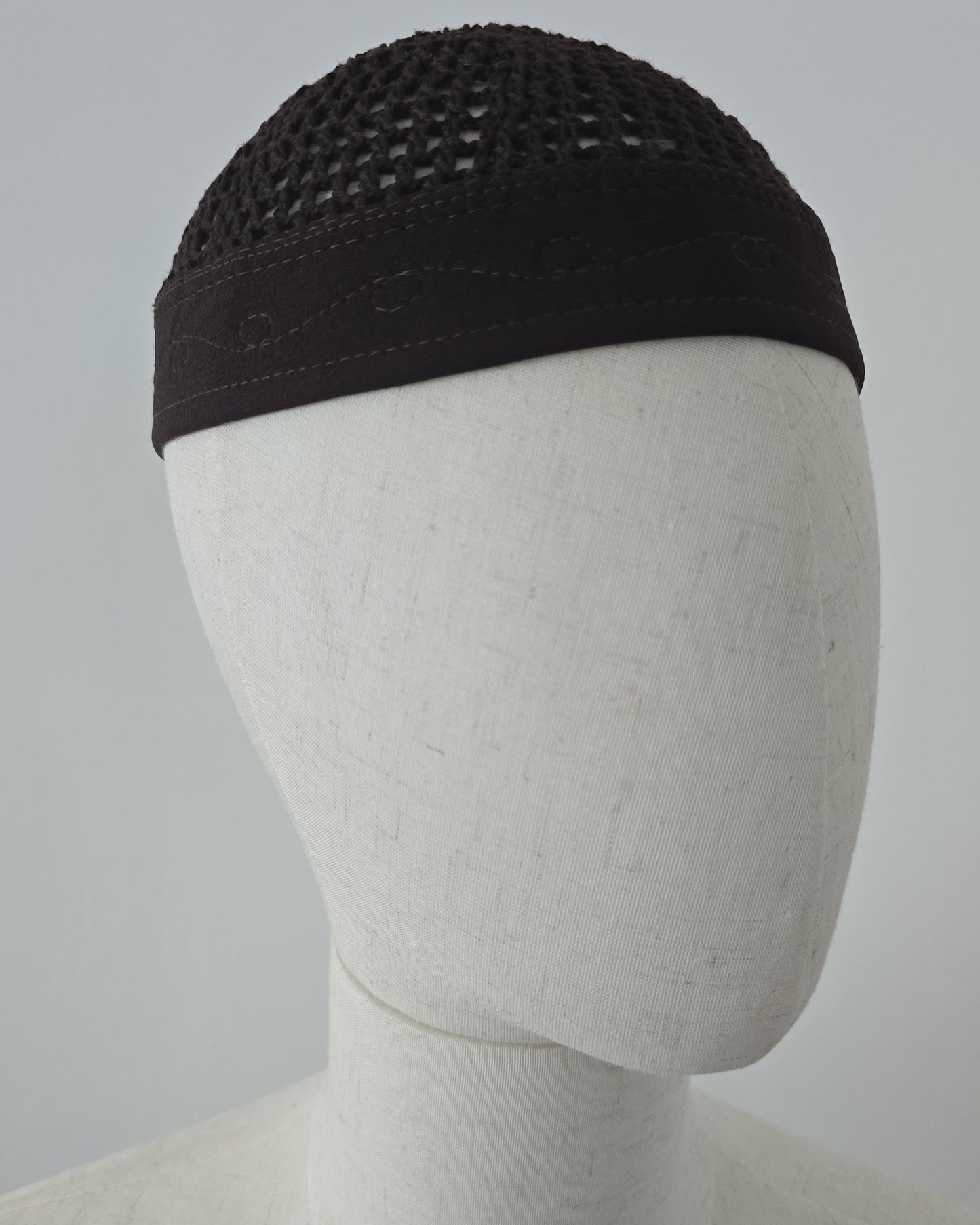 Brown | Banded Kufi