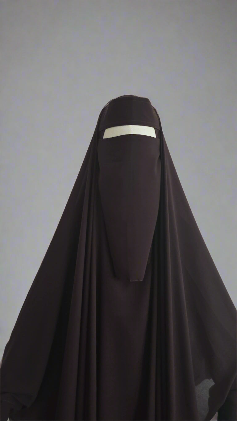 Brown | Premium Niqab Set