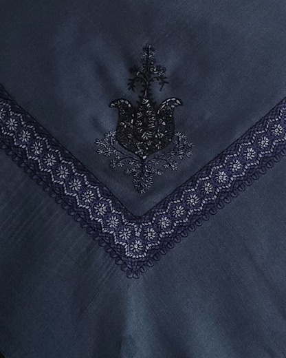 Aegean Blue | Royal Blue Embroidery