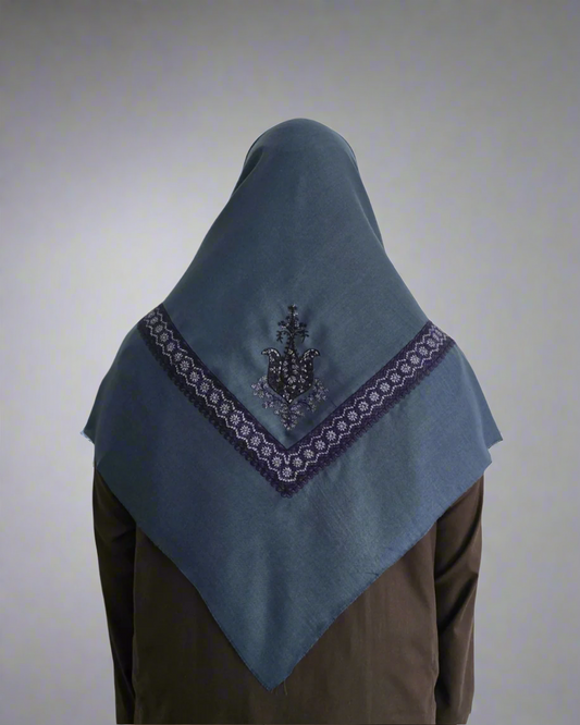 Aegean Blue | Indigo Blue Embroidery
