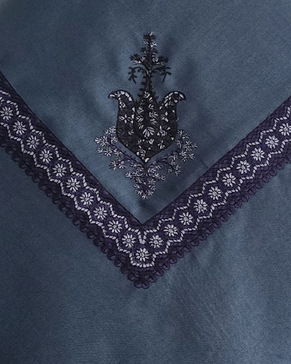 Aegean Blue | Indigo Blue Embroidery
