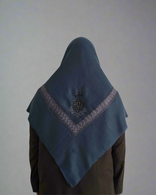Aegean Blue | Silver Embroidery