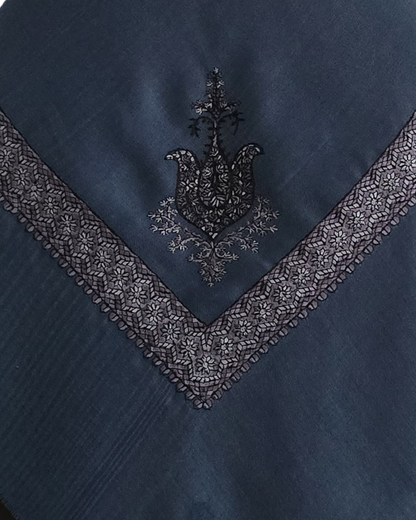 Aegean Blue | Silver Embroidery
