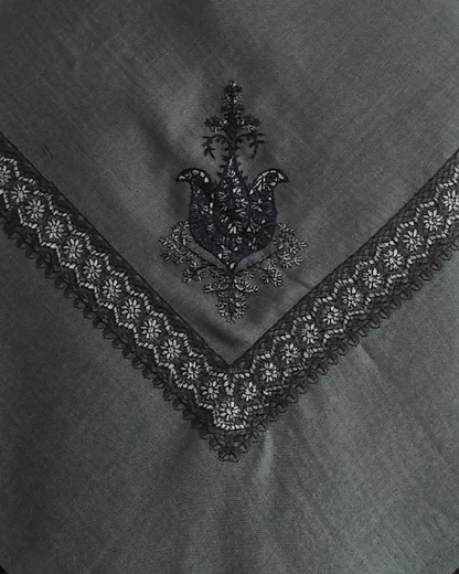 Sage Green | Dark Green Embroidery