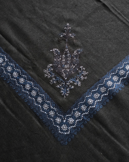 Charcoal | Blue Embroidery