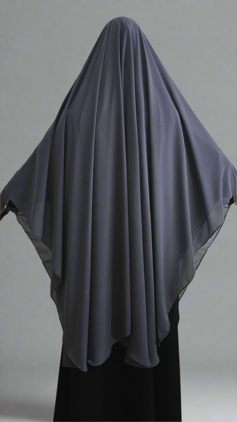 Grey | Premium Niqab Set