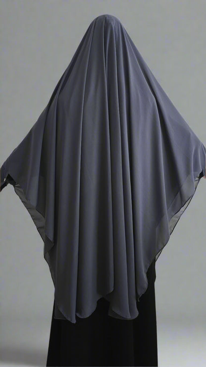 Grey | Premium Niqab Set