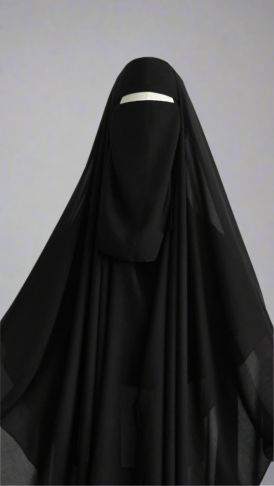 Black | Premium Niqab Set