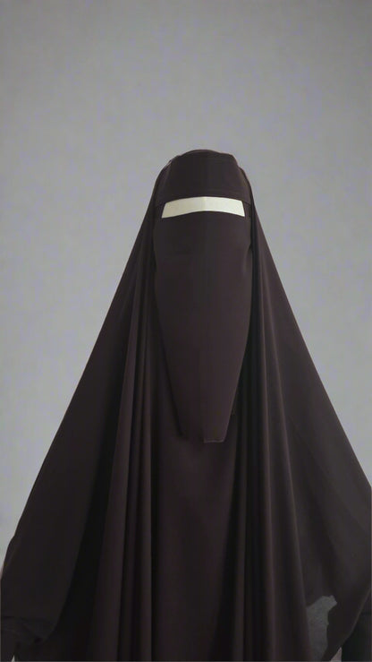 Brown | Premium Niqab Set