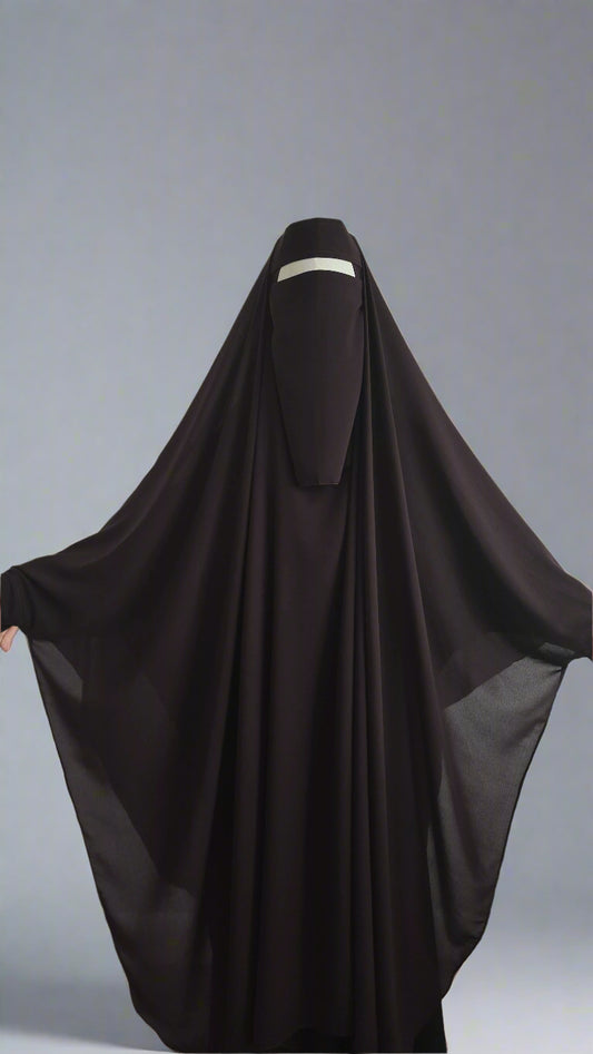 Brown | Premium Niqab Set