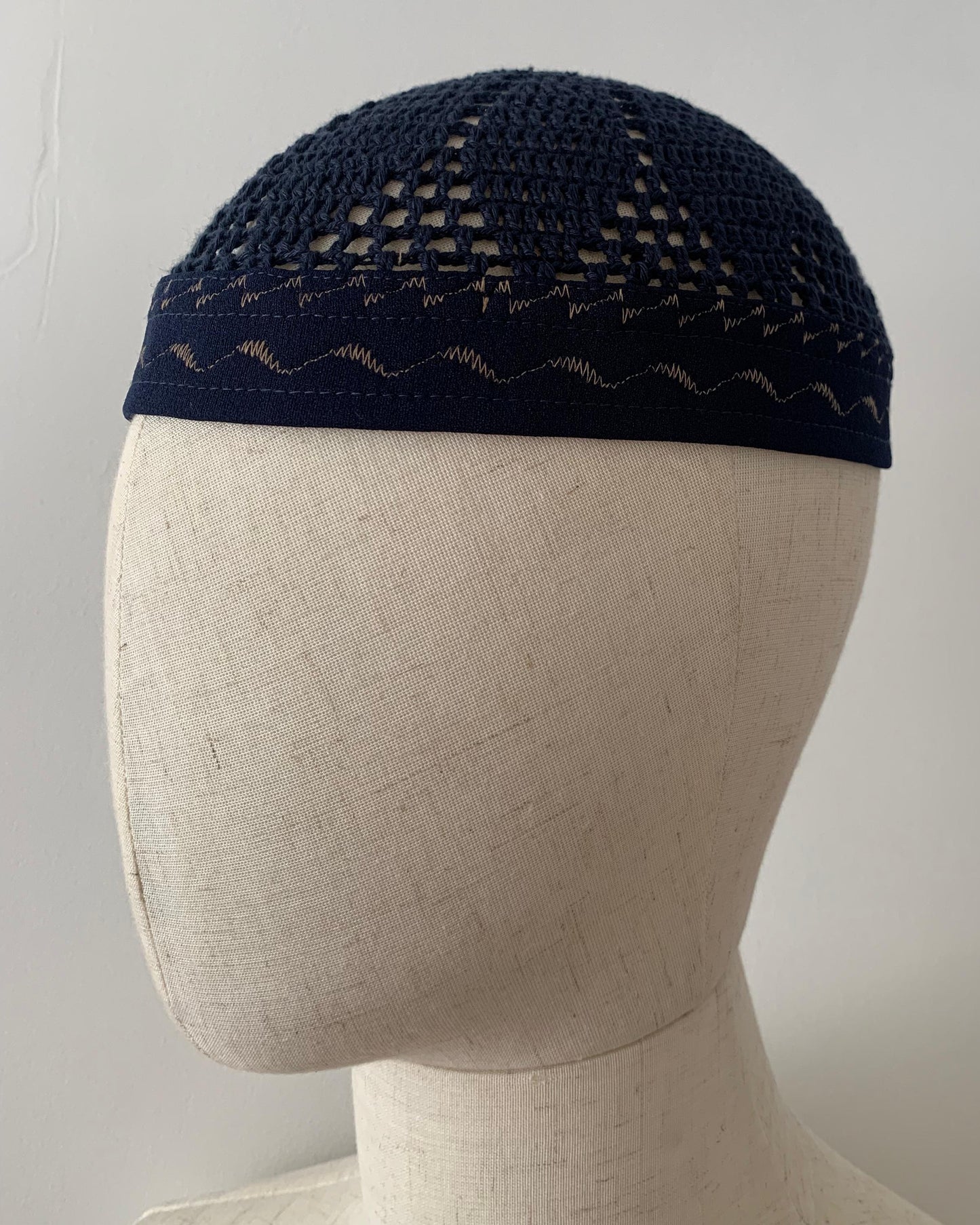 Blue | Premium Banded Kufi