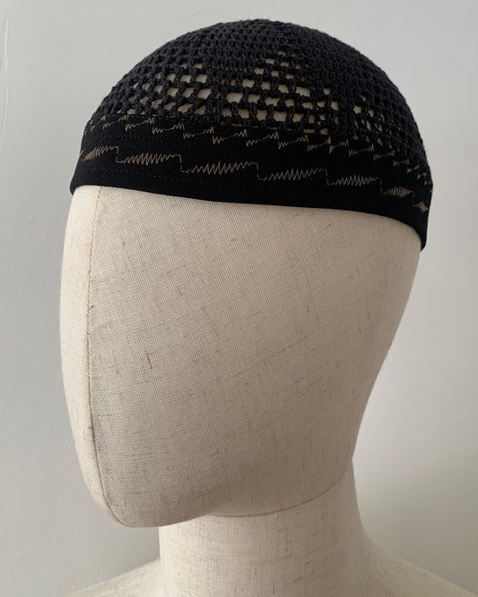 Black | Premium Banded Kufi