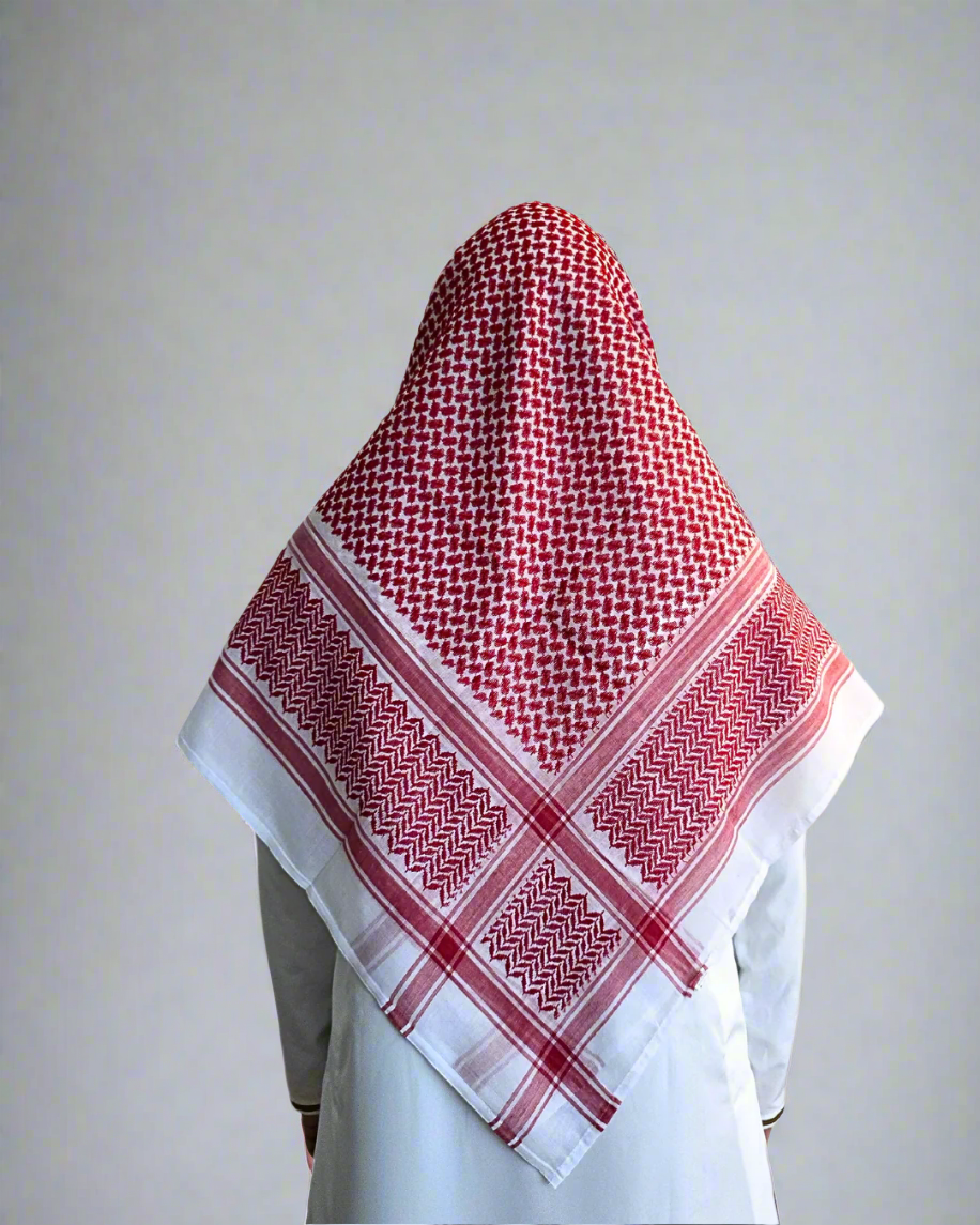 Red Essential Saudi Shemagh – Mezyan