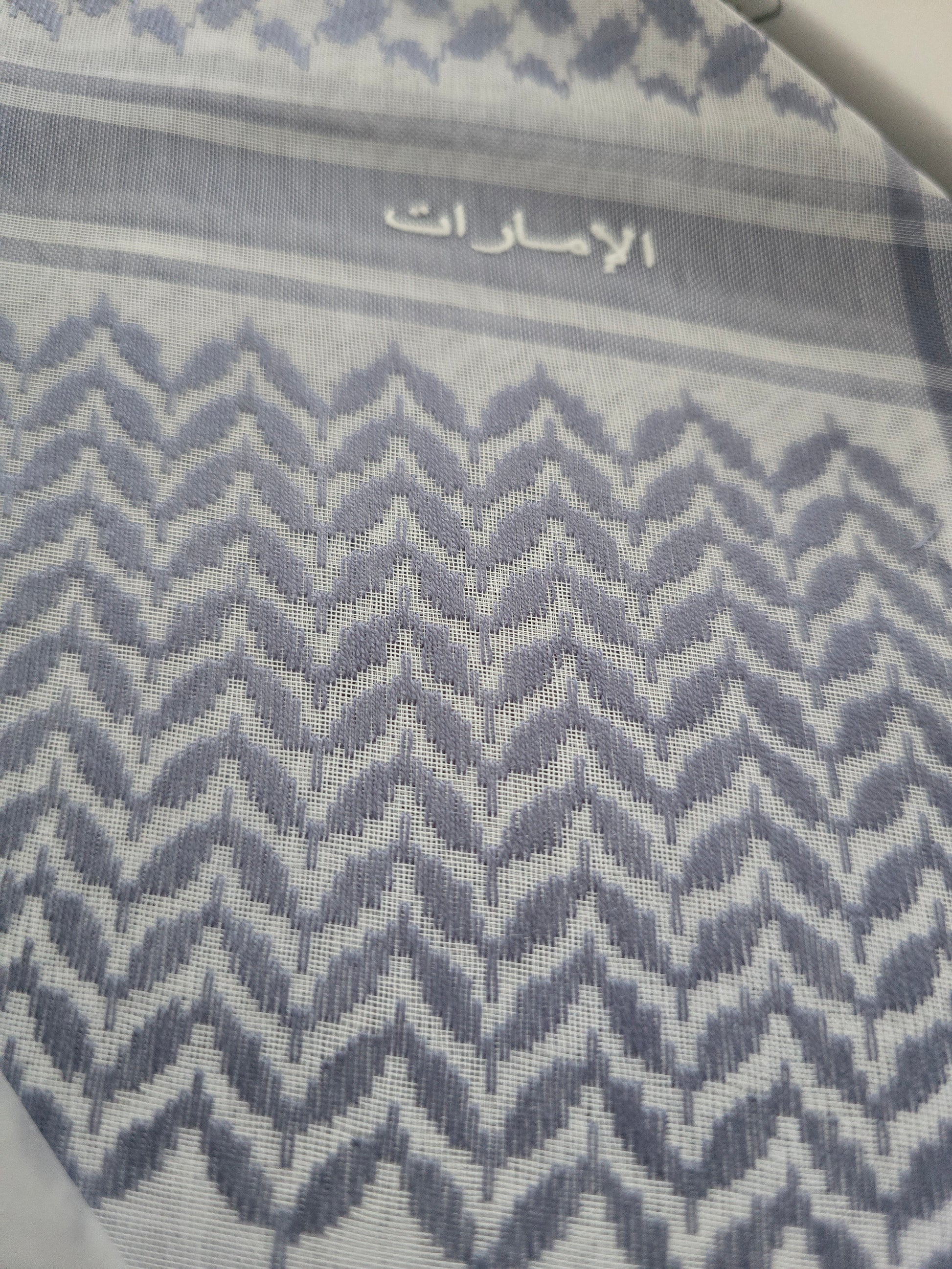 Luxury Saudi Shemagh | Metallic Blue